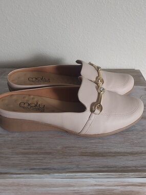 Malu Super Comfort Size 6 Women's Pink Slip Ons Open Back